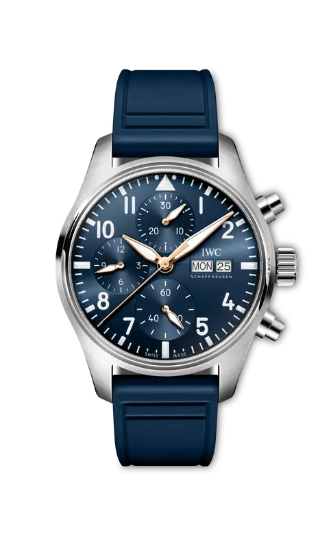 IWC Pilot's Watch Chronograph 41 Le Petit Prince - Stainless Steel - 41 MM - Blue Dial - IW388120
