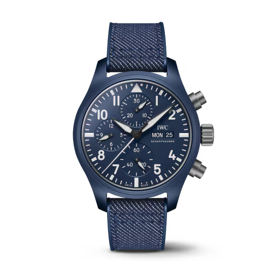 IWC Pilot's - Chronograph - Ceramic - 41 MM - Blue Dial - IW389404 nyc watcher nyc watches