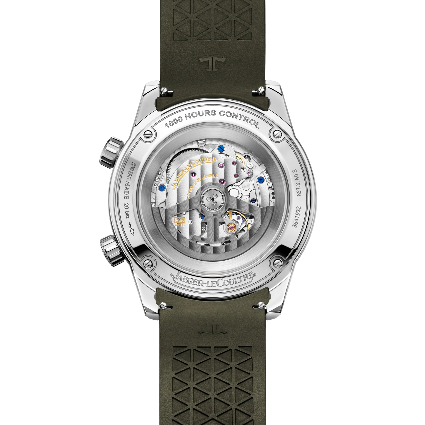JLC - Polaris Date - 42 MM - Stainless Steel - Shaded Green Dial - Green Rubber Strap - Q906863J