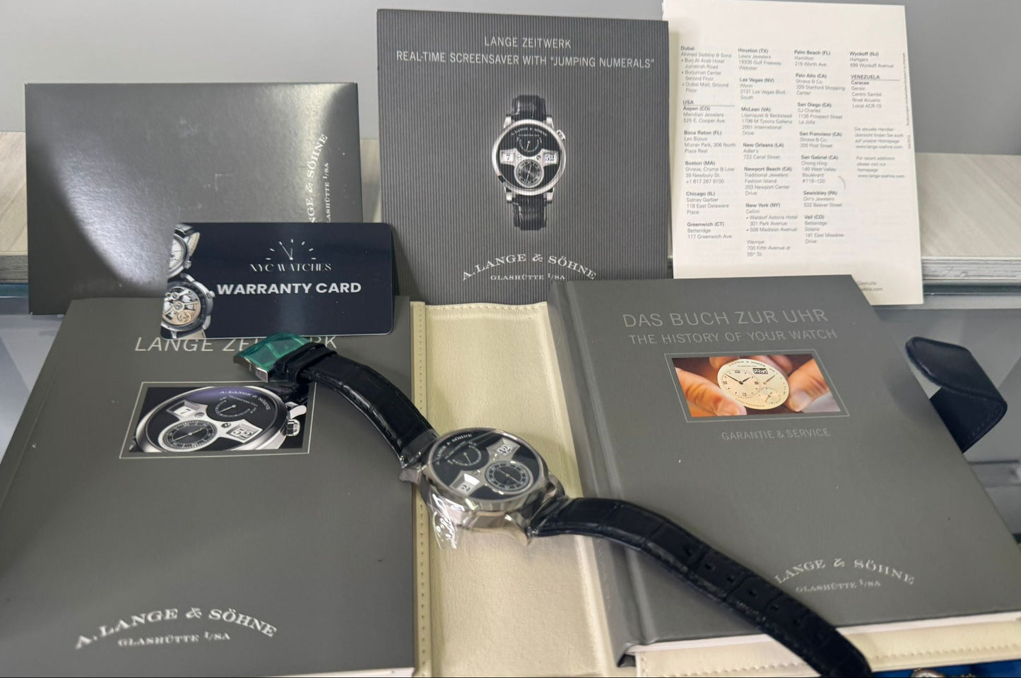 A.Lange & Söhne Zeitwerk - 41.9 MM - White Gold - Black Dial - 140.029