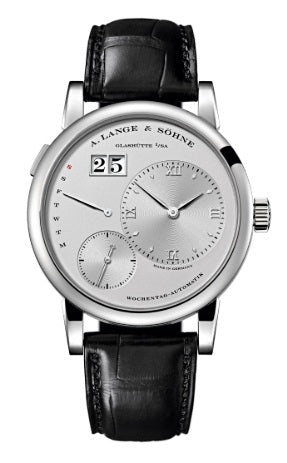 A.Lange & Söhne - Lange 1 Daymatik - 39.5MM - Platinum - Leather Strap - Silver Dial - 320.025