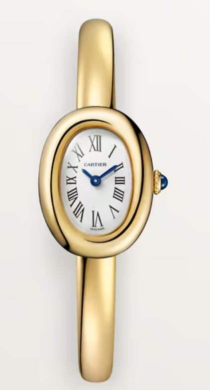 Cartier - Baignoire 15 - 24.6 MM x 18.7 MM - Yellow Gold - Silvered Dial - WGBA0044
