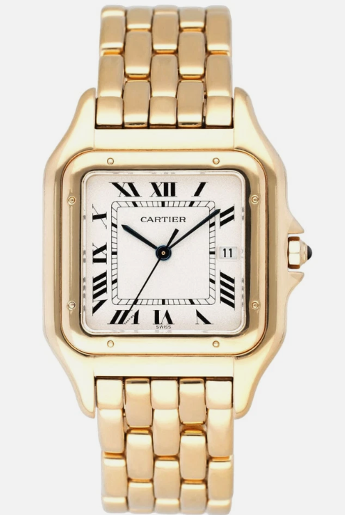 Cartier Panthére De Cartier Yellow Gold (Large Model) 29 MM - Yellow Gold Bracelet - Yellow Gold Bezel - White Dial - W25014B9