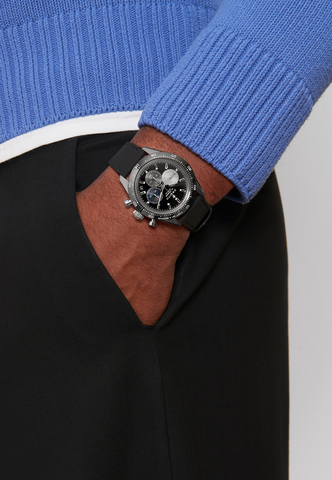 Zenith CHRONOMASTER Sport - 41 MM - Stainless Steel - Black Dial - 03.3100.3600/21.C822
