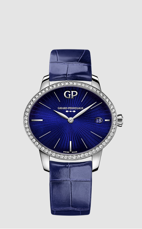 Girard-Perregaux Cat's Eye Eternity Edition - 35.40 x 30.40 MM - Stainless Steel - Diamond Bezel - Blue Dial - 80484D11A432-BK4A