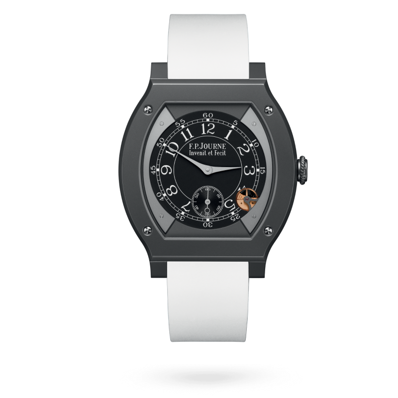 F.P. Journe Élégante Titalyt® 48 x 40 MM - White Rubber Strap - Black Dial - Élégante Titalyt® nyc watcher nyc watches