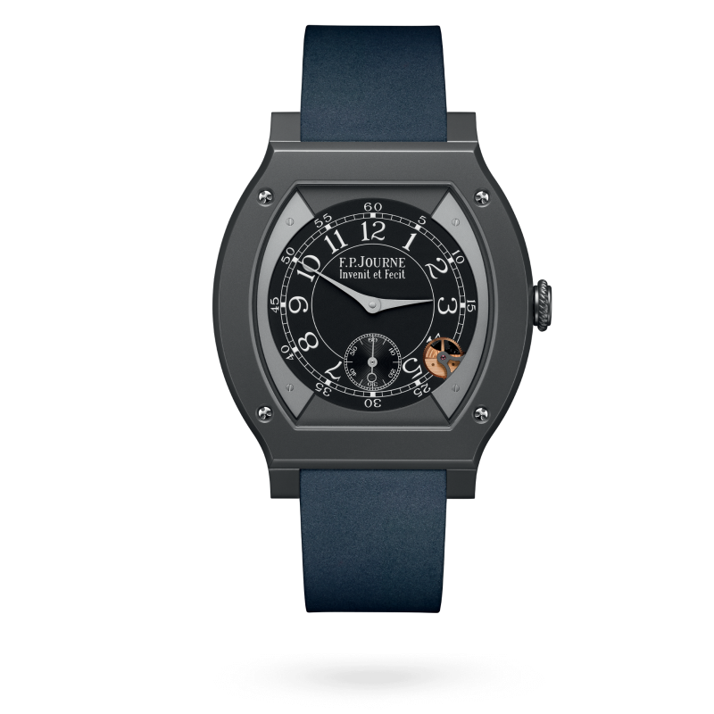 F.P. Journe Élégante Titalyt® 48 x 40 MM - Blue Rubber Strap - Black Dial - Élégante Titalyt® nyc watcher nyc watches