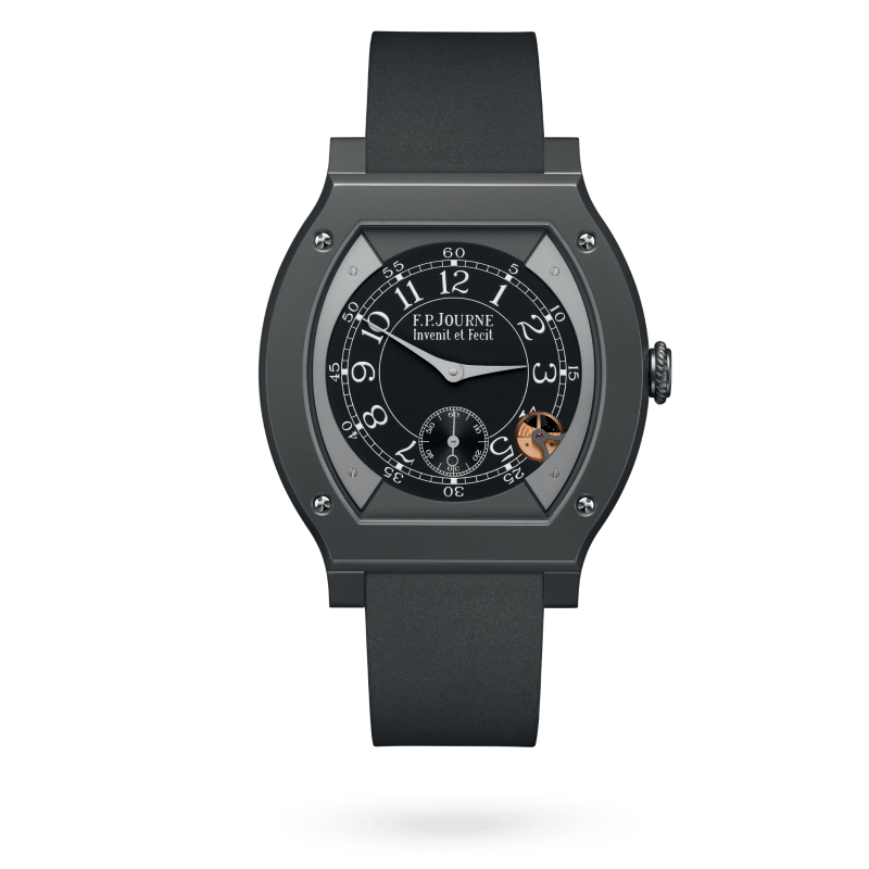 F.P. Journe Élégante Titalyt® 48 x 40 MM - Grey Rubber Strap - Black Dial - Élégante Titalyt® nyc watcher nyc watches