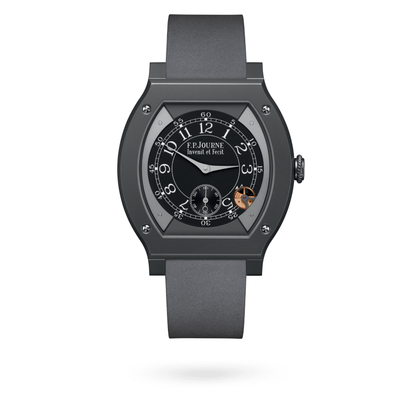 F.P. Journe Élégante Titalyt® 48 x 40 MM - Grey Rubber Strap - Black Dial - Élégante Titalyt® nyc watcher nyc watches