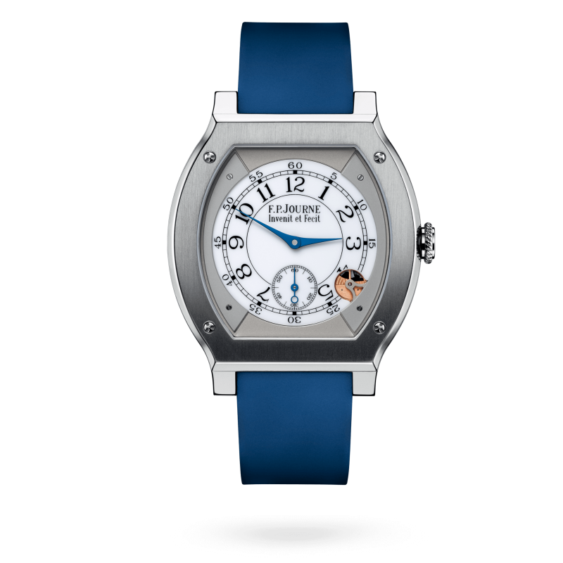 F.P. Journe Elégante Titanium 48 x 40 MM - Blue Rubber Strap - White Dial - Élégante Titanium nyc watcher nyc watches