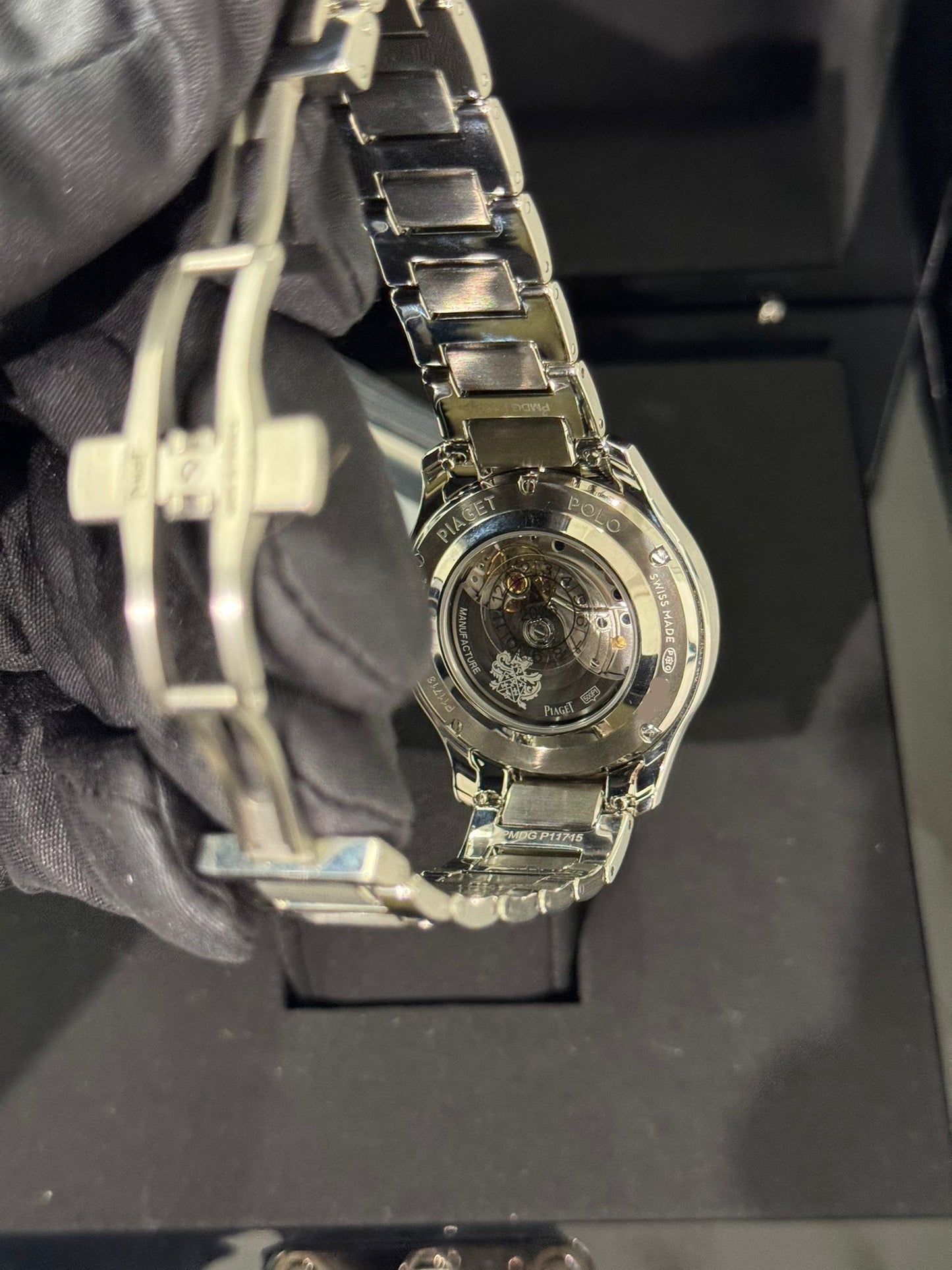 Piaget Polo - Stainless Steel Diamond 36 MM - Stainless Steel Bracelet - White Dial - Diamond Bezel - G0A46019