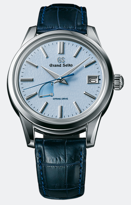 Grand Seiko - Elegance - 40 MM - Stainless Steel - Light Blue "Snowflake" Dial - Leather Bracelet - SBGA407