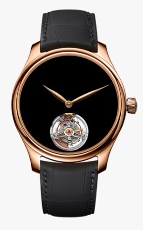 H. Moser & Cie Endeavour Tourbillon - 40 MM - Rose Gold - Black Dial - Leather Bracelet - 1804-0403