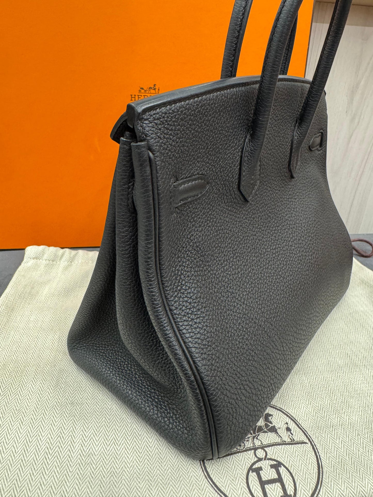 Hermès Birkin 25 - Black Togo Leather Palladium Hardware