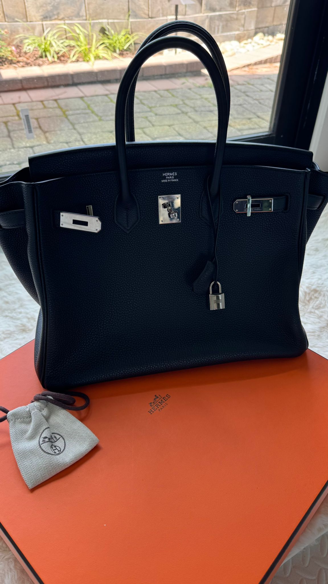 Hermès Birkin 25 - Black Togo Leather Palladium Hardware