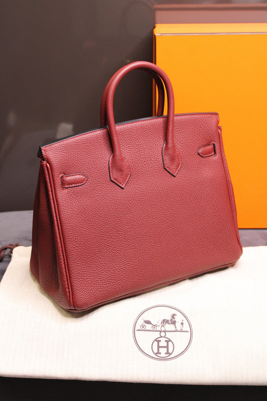 Hermès Birkin 25 - Rouge H Togo leather with Gold hardware