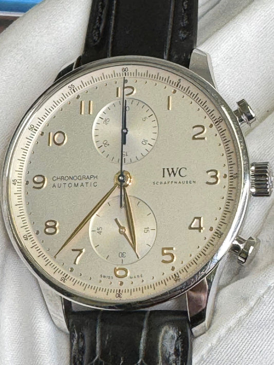 IWC Portugieser Chronograph - Stainless Steel - 41 MM - Silver Dial - IW371604