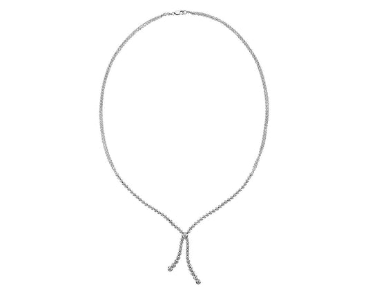 Diamond Lariat Necklace - 14k White Gold - 2 5/8 Ct. Tw. - N-0053WG14 DL