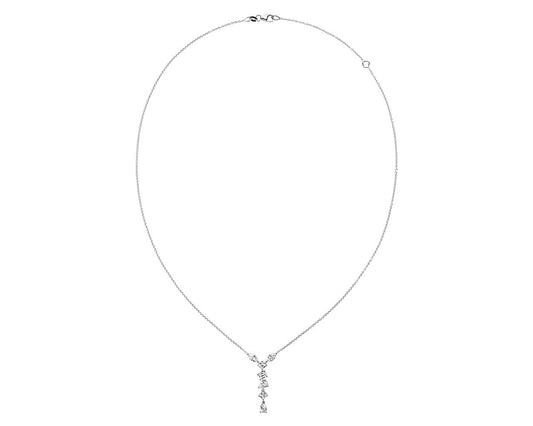 Mixed Fancy Shape Diamond Necklace - 18k White Gold - 1 1/4 Ct. Tw. - N-0017WG18FSD