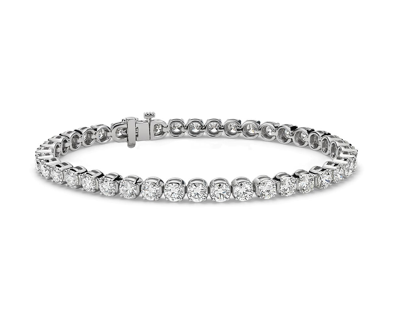 Diamond Tennis Bracelet - 14k White Gold - 10 Ct. Tw. - B-0072WG14 DT