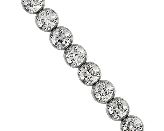 Diamond Tennis Bracelet - 14k White Gold - 7 Ct. Tw. - B-0052WG14 DT