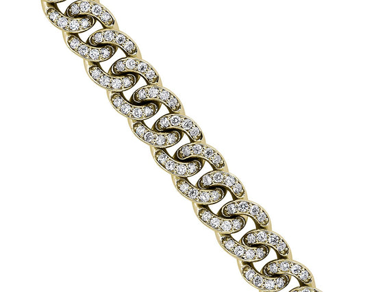 Diamond Link Bracelet - 14k Yellow Gold - 3 1/3 Ct. Tw. - B-0043YG14 DL