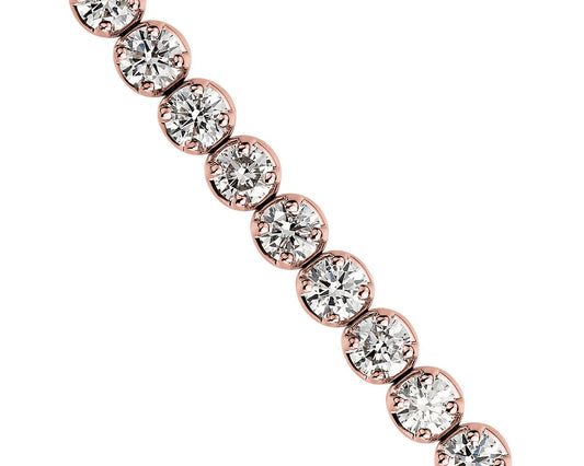 Diamond Tennis Bracelet - 14k Rose Gold - 7 Ct. Tw. - B-0050RG14 DT