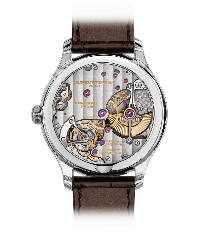 Laurent Ferrier - Classic Micro-Rotor Autumn - 40 MM - White Gold - Autumn Dial - Brown Leather Strap - LCF004.G1.RG1