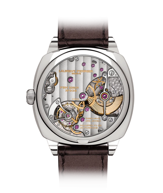 Laurent Ferrier - Square Micro-Rotor Autumn - 41 MM - White Gold - Autumn Dial - Brown Leather Strap - LCF013.G1.RG1