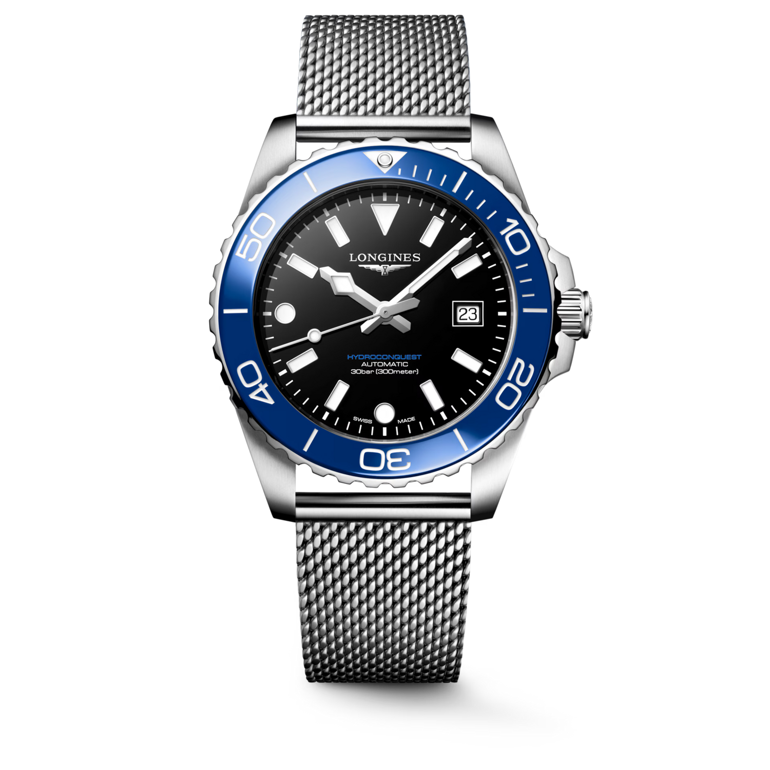 Longiness Hydroconquest - Stainless Steel - 42 MM - Black Dial - L3.788.4.90.6