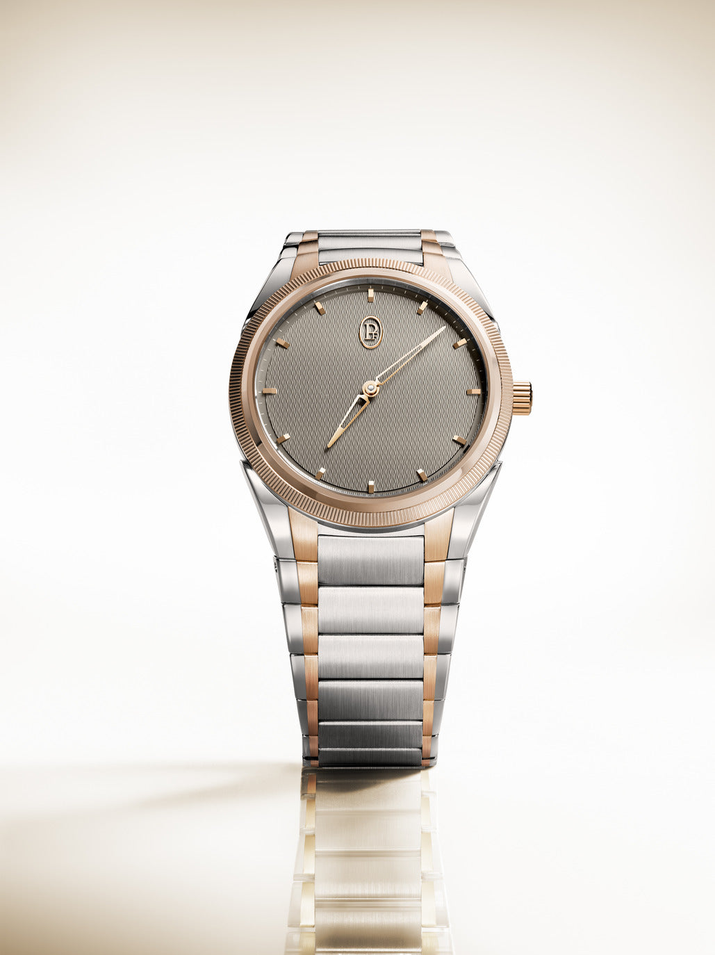 Parmigiani Fleurier Tonda PF Automatic - 36 MM - Steel & Rose Gold - Grey Dial - PFC804-1020003-100182-EN