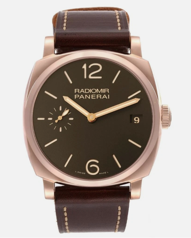 Panerai Radiomir 1940 47 MM - Rose Gold - Brown Alligator Strap - Brown Dial - PAM00515
