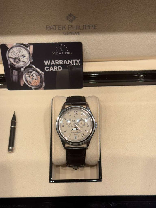 Patek Philippe Complications - Annual Calendar and Moonphase - White Gold - 39 MM - 5146G-001