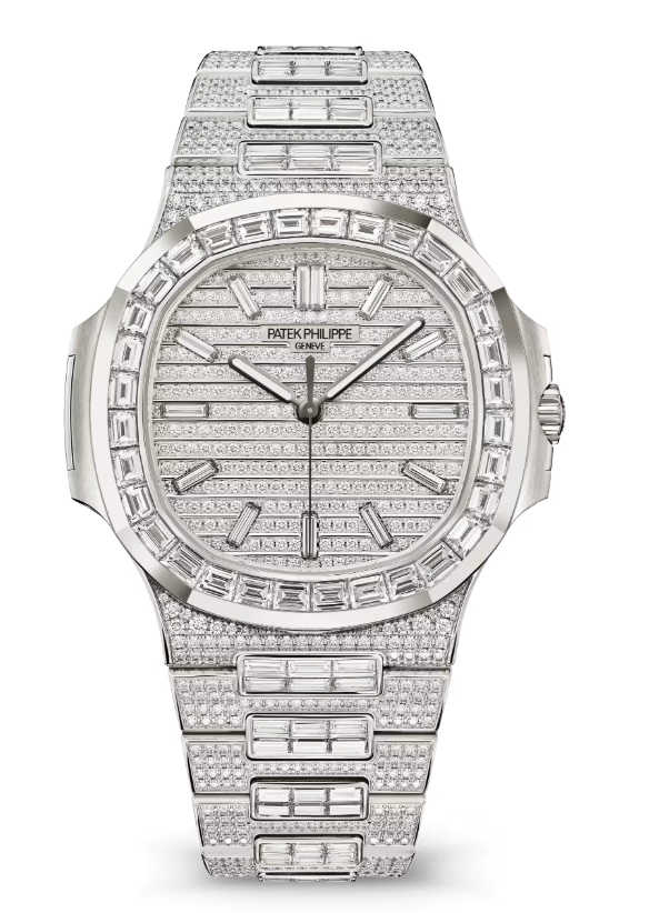 Patek Philippe Nautilus - White Gold and Diamonds - 41 MM - Diamond Dial - Diamond Bezel - 5811/1460G-001