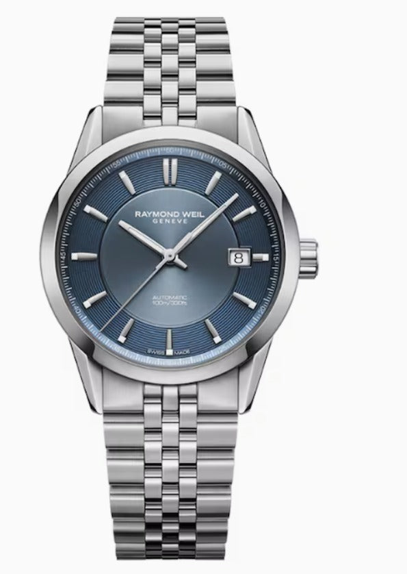 Raymond Weil Freelancer Automatic Stainless Steel 38 MM - Blue Dial - 2771-ST-50051