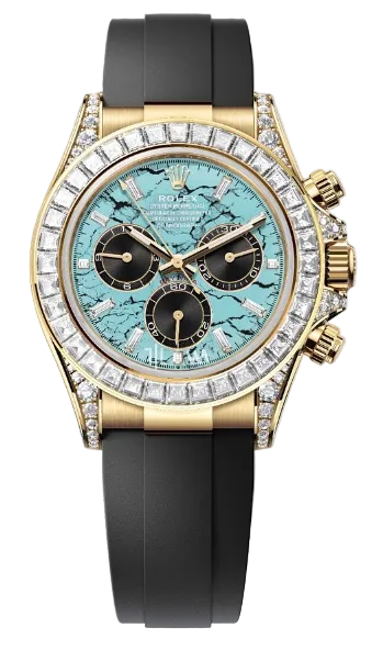 Rolex Cosmograph Daytona - 40 MM - Yellow Gold - Tiffany Blue Dial - Diamond Bezel - 126538TBR