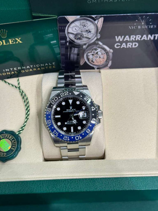 Rolex Batman Stainless Steel GMT-Master II Watch - 40 MM - Oyster Bracelet - Black Dial - 126710BLNR o