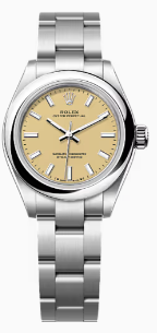 Rolex Oyster Perpetual - Stainless Steel - 28 MM - Oyster Bracelet - Beige Dial - 276200-0007