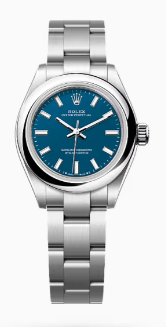 Rolex Oyster Perpetual - Stainless Steel - 28 MM - Oyster Bracelet - Med Blue Dial - 276200-0003