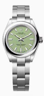 Rolex Oyster Perpetual - Stainless Steel - 28 MM - Oyster Bracelet - Pistachio Dial - 276200-0006