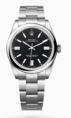 Rolex Oyster Perpetual - Stainless Steel - 41 MM - Oyster Bracelet - Black Dial - Domed Bezel - 134300-0008