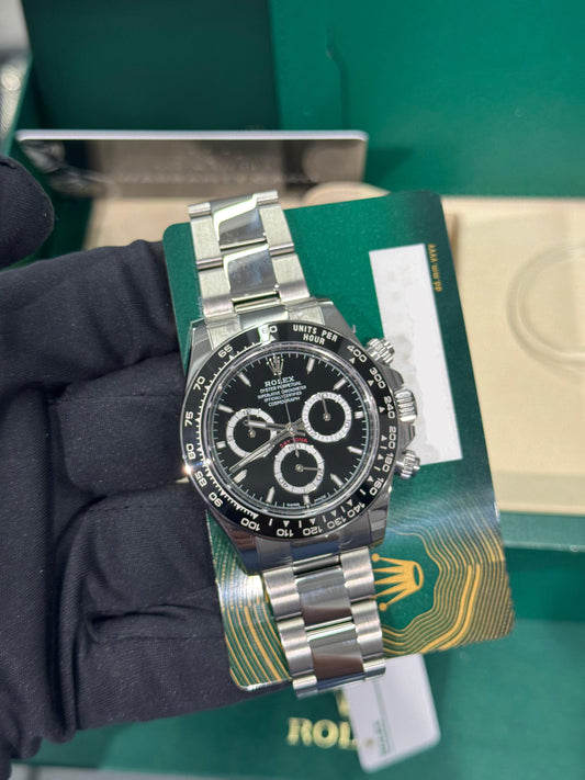 Rolex Oystersteel Cosmograph Daytona Watch - 40 MM - Oyster Bracelet - Black Cerachrom Bezel - Black Index Dial - 126500ln bkio