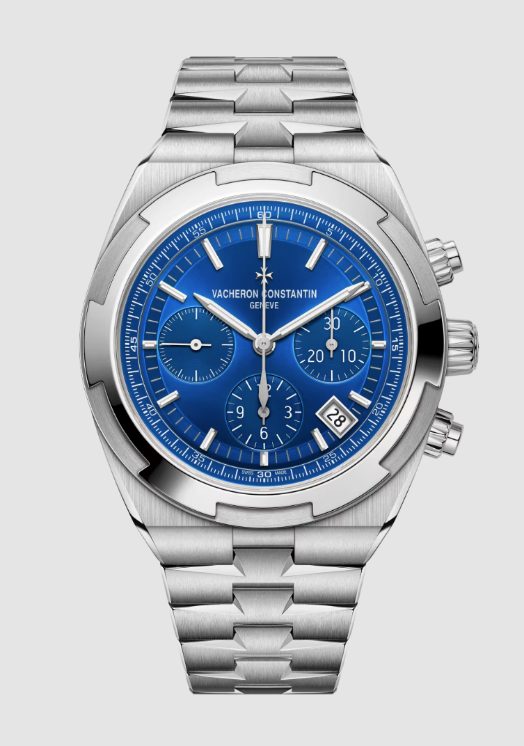 Vacheron Constantin Overseas Chronograph Stainless Steel 42.5 MM - Stainless Steel Bracelet - Blue Dial - 5520V/210A-B148
