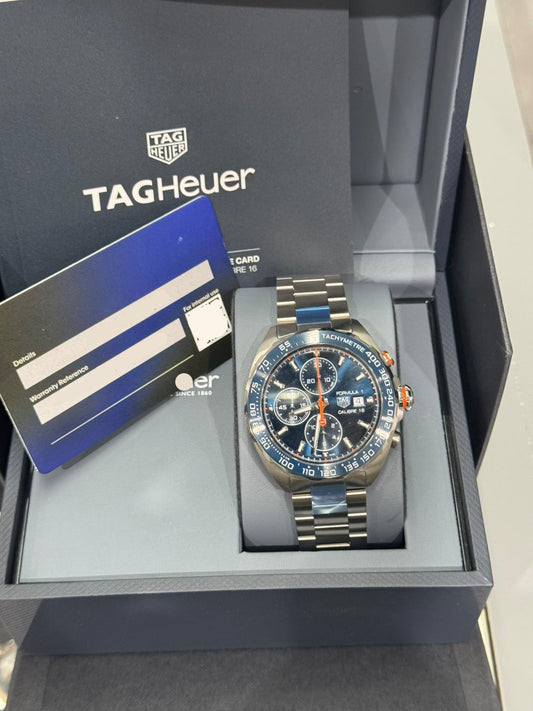 TAG Heuer Formula 1 Chronograph - 44 MM - Stainless Steel - Sunray Brushed Blue Dial - CAZ201G.BA0876