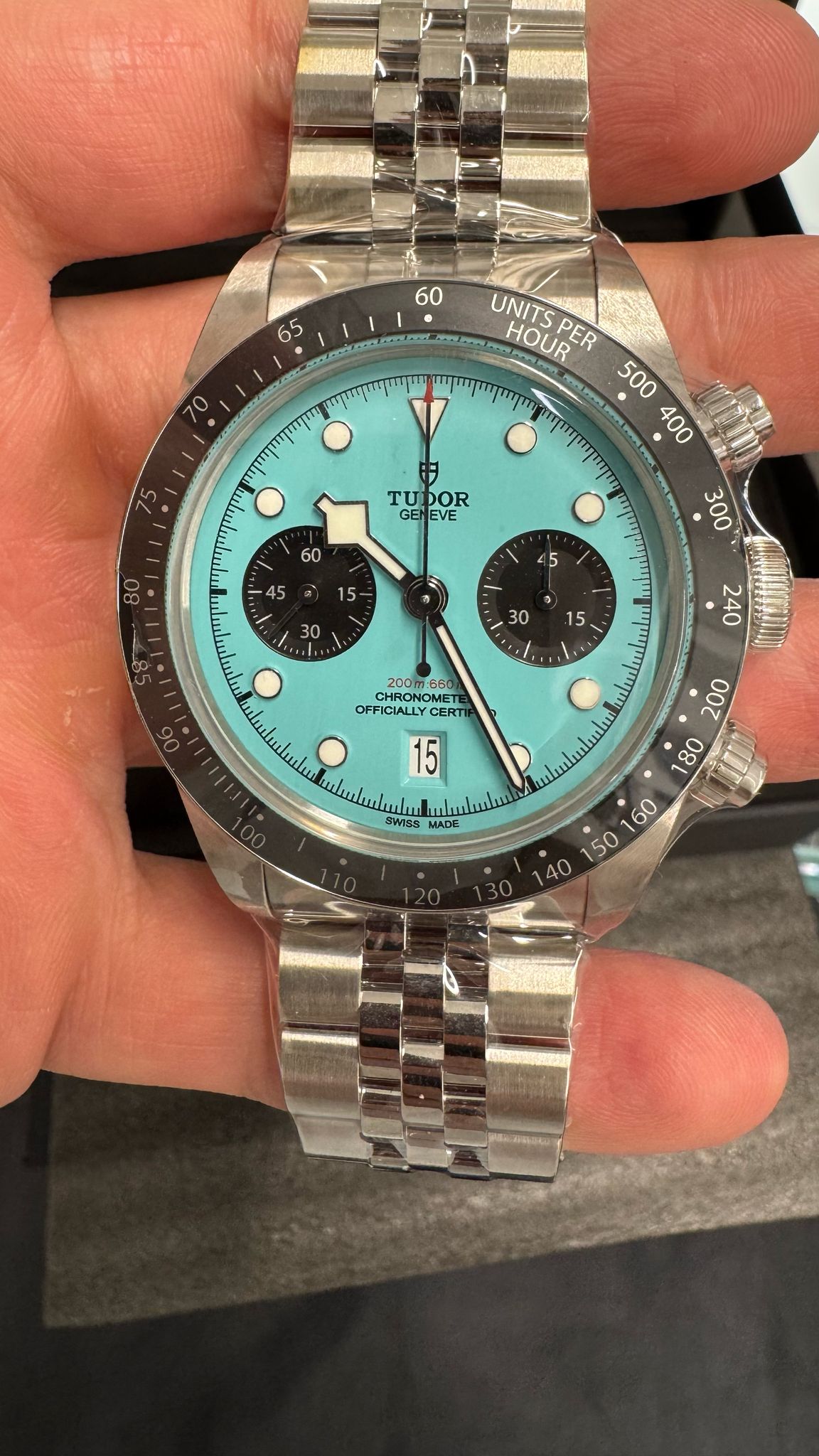 Tudor - Black Bay Chrono - 41 MM - Black Bezel - Turquoise Dial - 79360n-0024