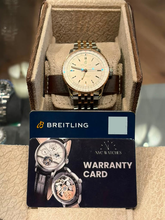 Breitling Navitimer Automatic 41 Stainless Steel & 18K Red Gold – Beige Dial – Two-Tone Bracelet – U17329F41G1U1