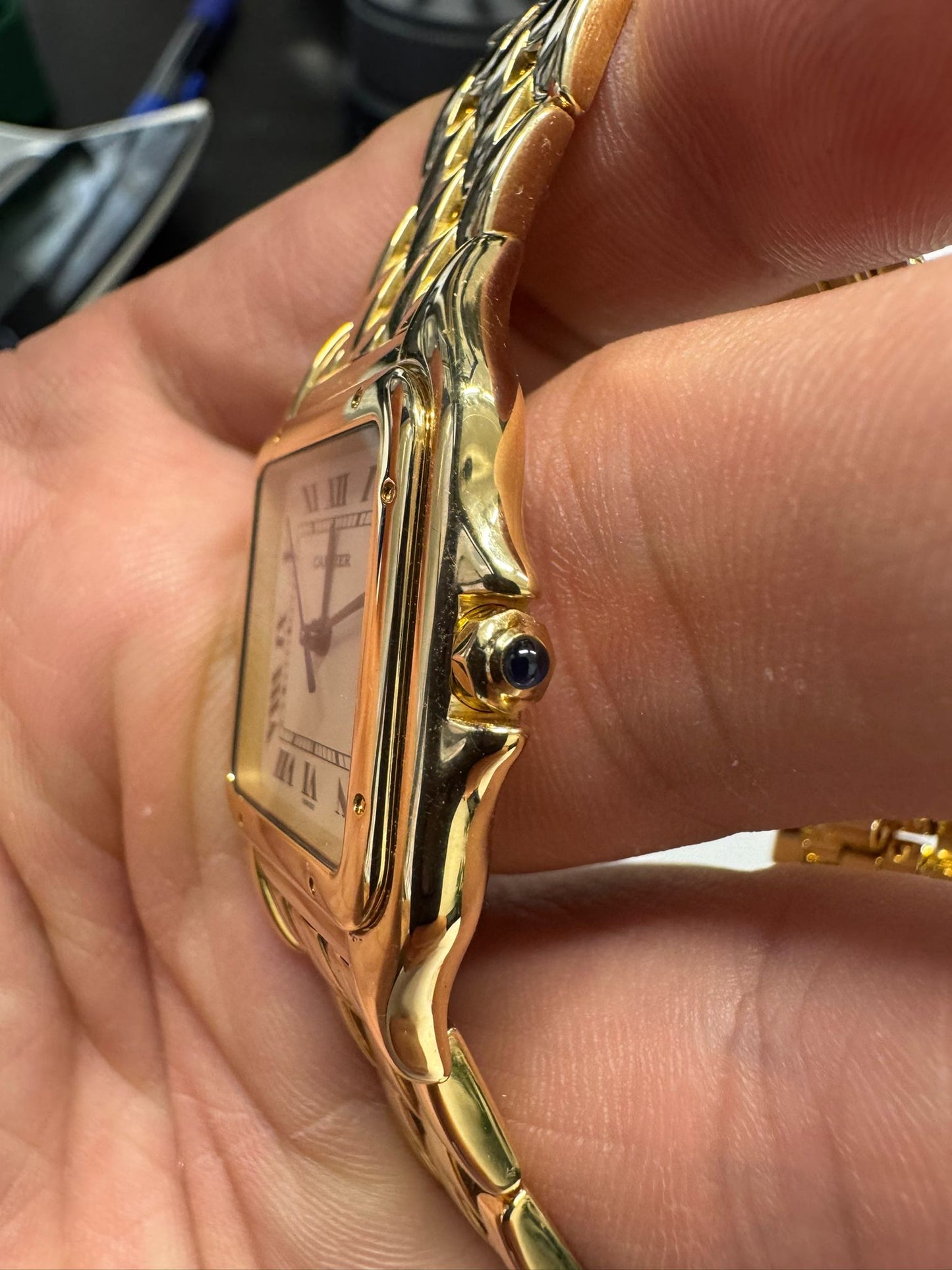 Cartier Panthére De Cartier Yellow Gold (Large Model) 29 MM - Yellow Gold Bracelet - Yellow Gold Bezel - White Dial - W25014B9