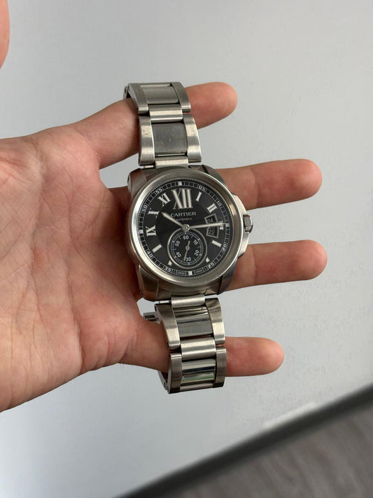 Cartier - Calibre - 42 MM - Stainless Steel - Black Dial - W7100016