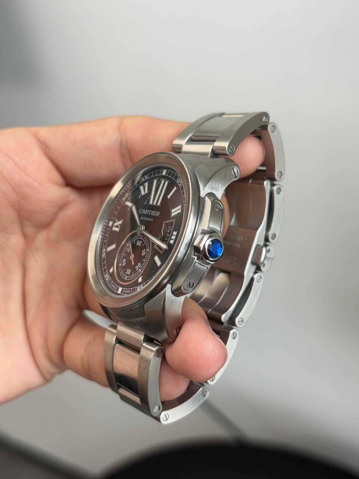 Cartier - Calibre - 42 MM - Stainless Steel - Black Dial - W7100016