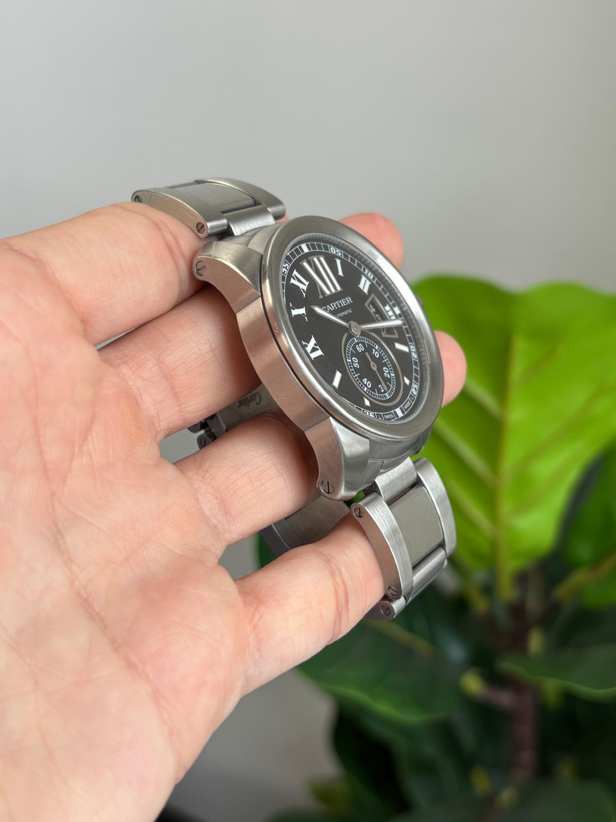 Cartier - Calibre - 42 MM - Stainless Steel - Black Dial - W7100016